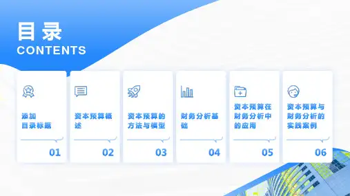 资本预算与财务分析课件