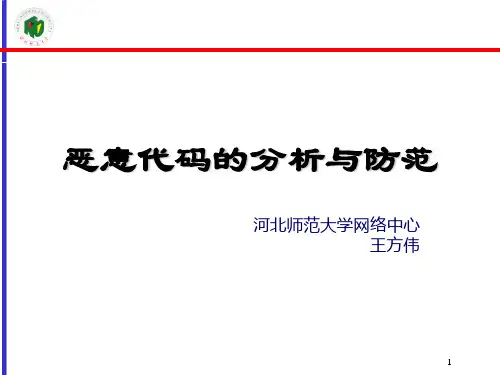 第九讲 恶意代码概述