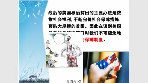 美国扶贫政策PPT课件