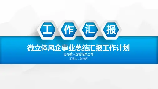 2024微立体年终报告工作计划ppt模板