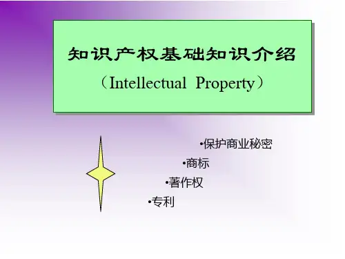 知识产权基础知识培训教材-文档资料