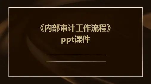 《内部审计工作流程》课件