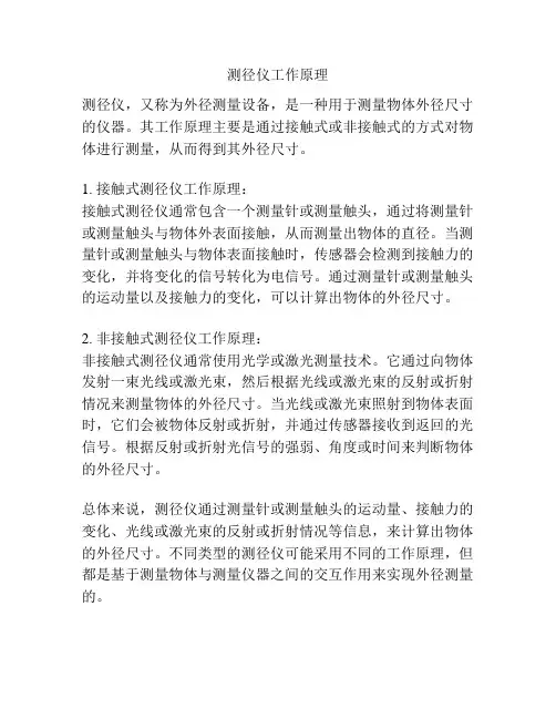 测径仪工作原理