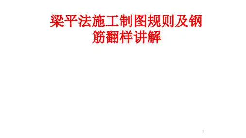 梁平法施工制图规则及钢筋翻样讲解