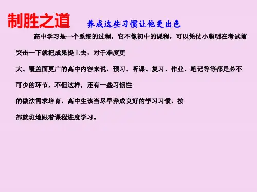 《学习好习惯》PPT课件
