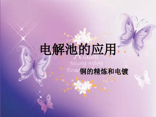 电解池的应用-铜的精炼和电镀PPT教学课件