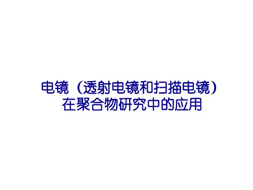 篇电镜透射电镜和扫描电镜PPT课件