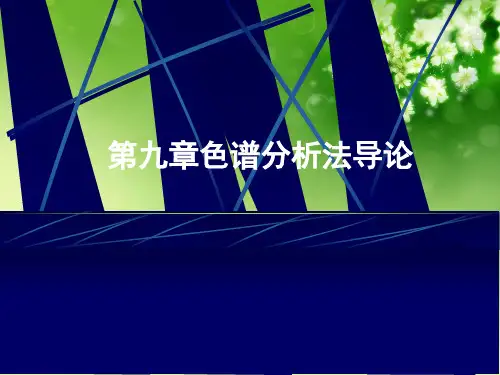 第九章色谱分析法导论优秀课件