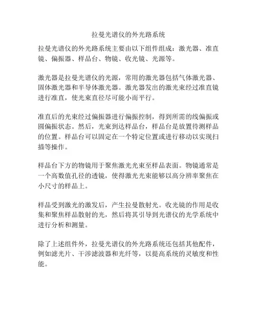 拉曼光谱仪的外光路系统