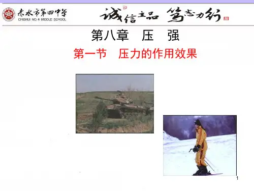压力的作用效果ppt4 沪科版优秀课件