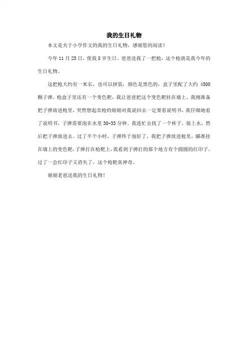 我的生日礼物_小学作文_1