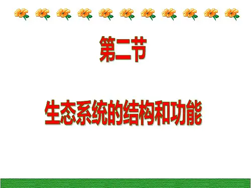 北师大版八年级生物下册第23章第3节生态系统的结构和功能 课件(共28张PPT)