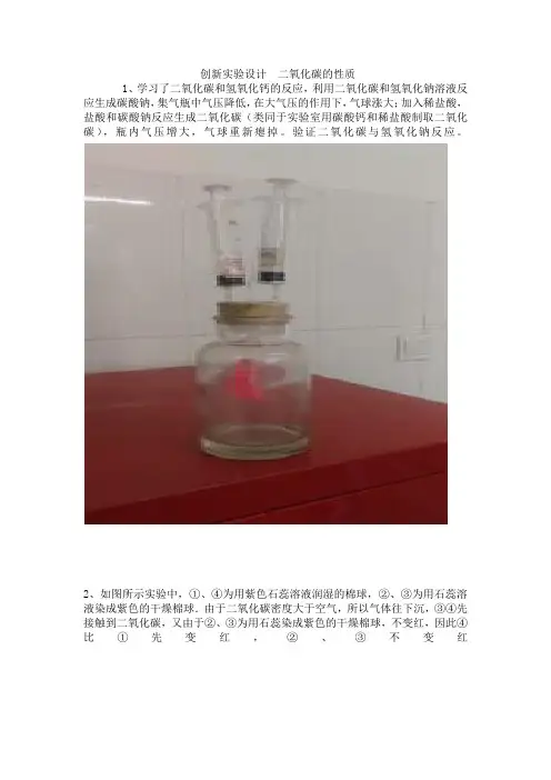 创新实验设计  二氧化碳的性质