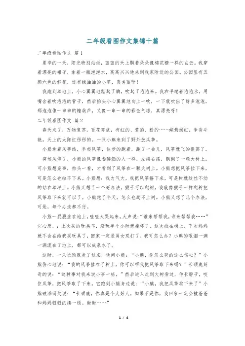 二年级看图作文集锦十篇