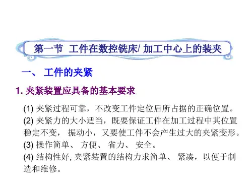 数控铣削加工工艺PPT课件
