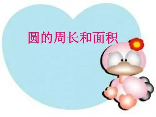圆的周长和面积复习