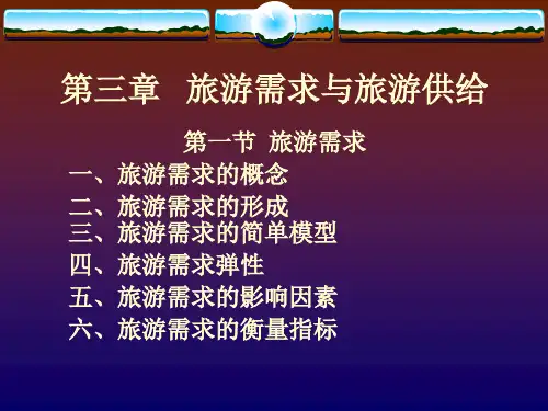 [经济学]旅游需求与旅游供给