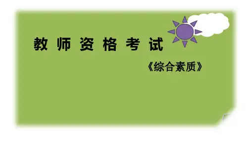 中学教师资格考试综合素质信息处理精讲课件