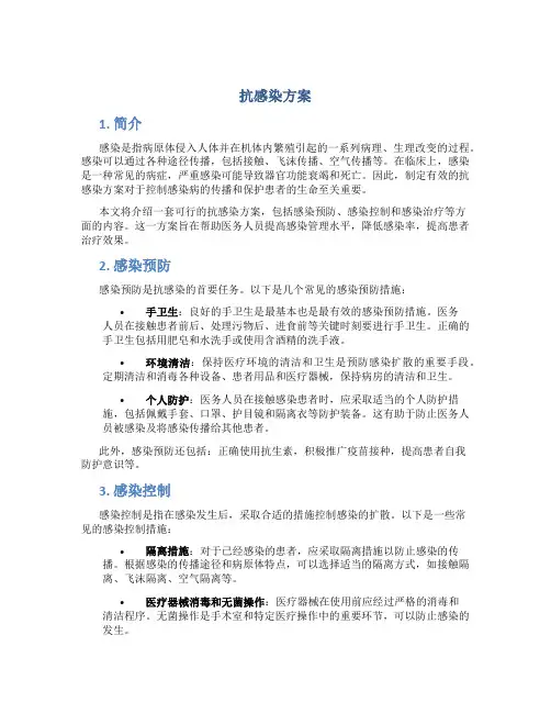 抗感染方案