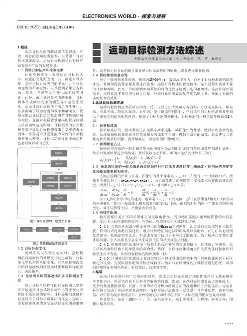 运动目标检测方法综述