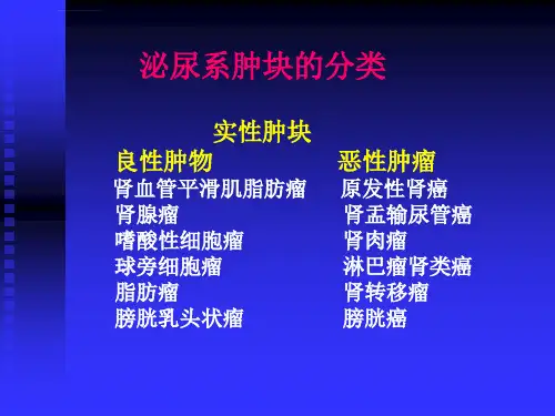 肾脏肿瘤的影像诊断ppt课件