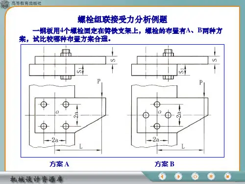 螺栓组受力分析例题