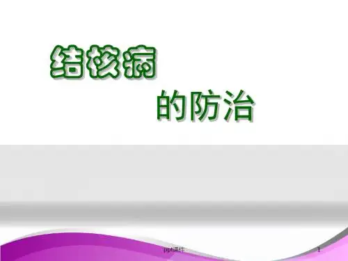 结核病防治知识  ppt课件