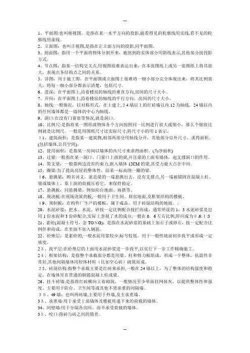 室内设计专业名词解析