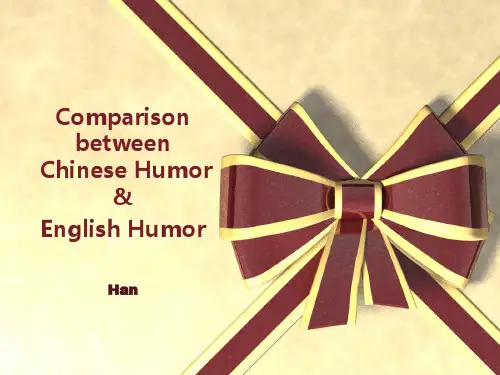 中西方幽默差异(全英)