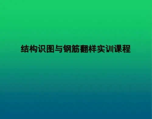 结构识图与钢筋翻样实训教程项目1认识翻样业务
