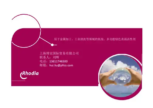 罗地亚工业清洗表面活性剂
