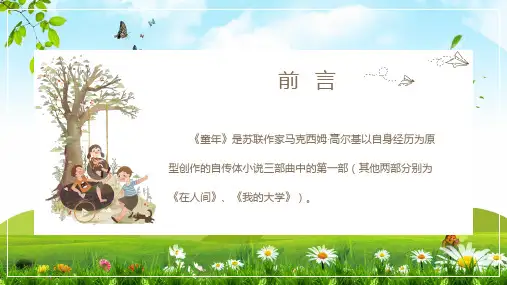 名著导读童年介绍及考点培训讲座课堂教学PPT课件
