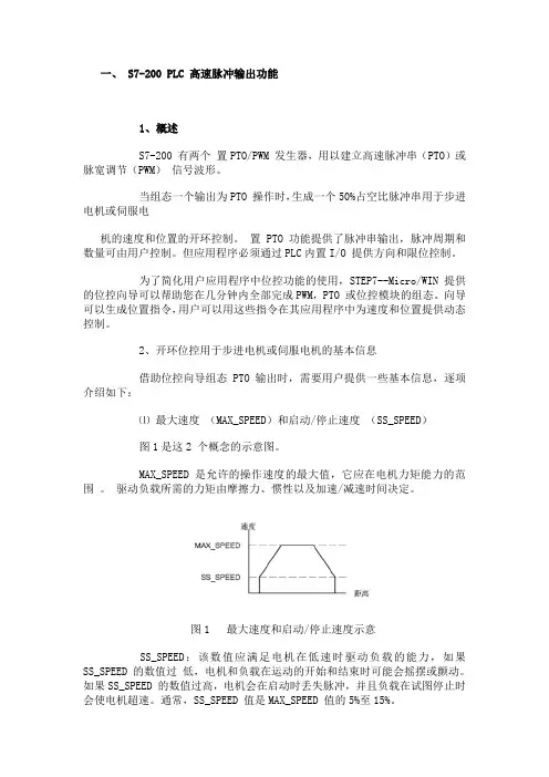 西门子200脉冲输出及PTO设置