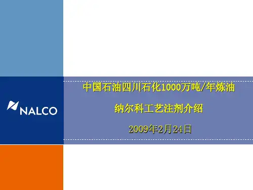 纳尔科工艺注剂介绍