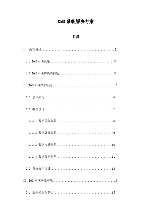 DMS系统解决方案