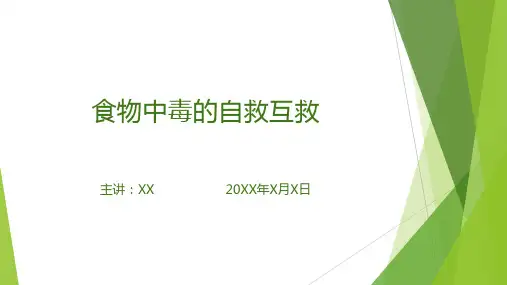 食物中毒的自救互救(课件PPT)