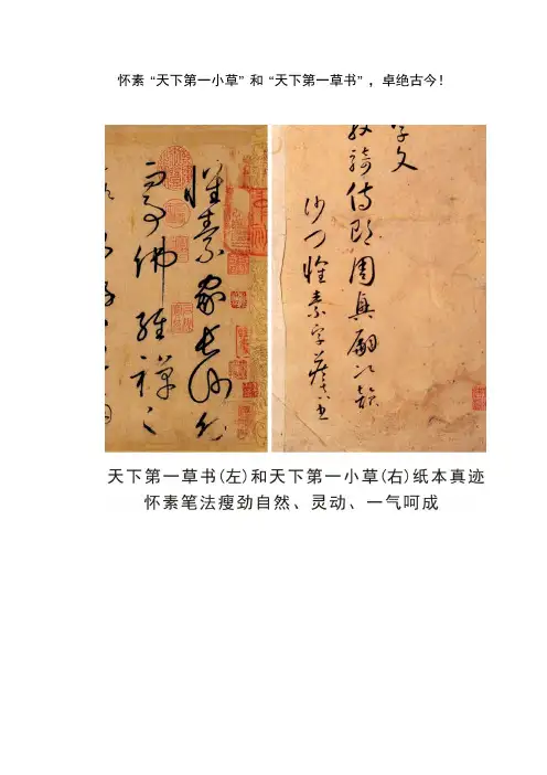 怀素“天下第一小草”和“天下第一草书”,卓绝古今!