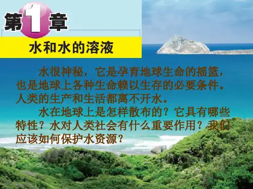 1.1地球上的水(1)PPT课件(初中科学)