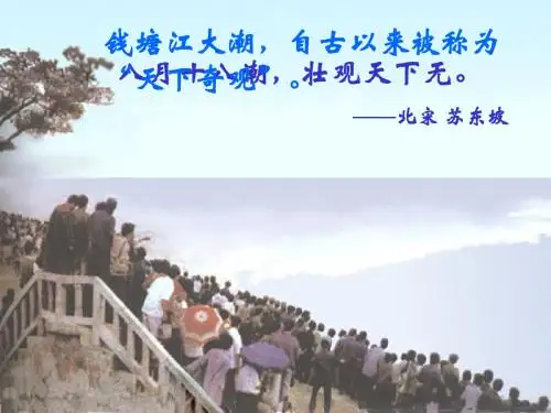 四年级《观潮》ppt课件