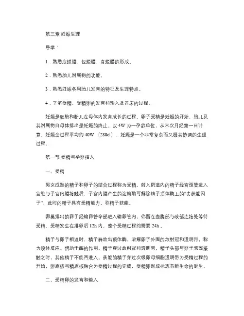 3第三章  妊娠生理.