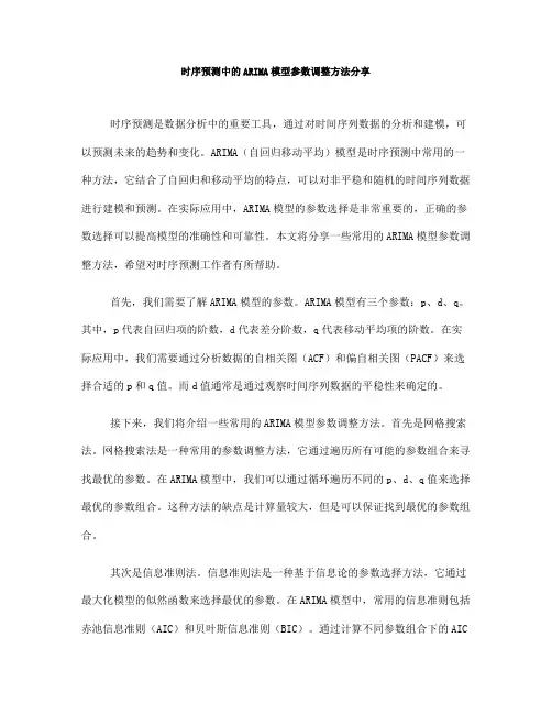 时序预测中的ARIMA模型参数调整方法分享(Ⅲ)