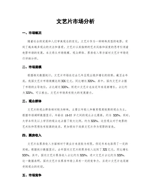 文艺片市场分析