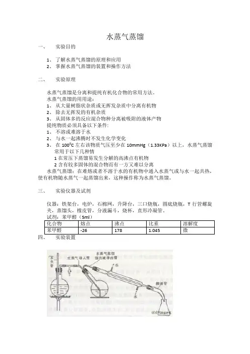 水蒸气蒸馏