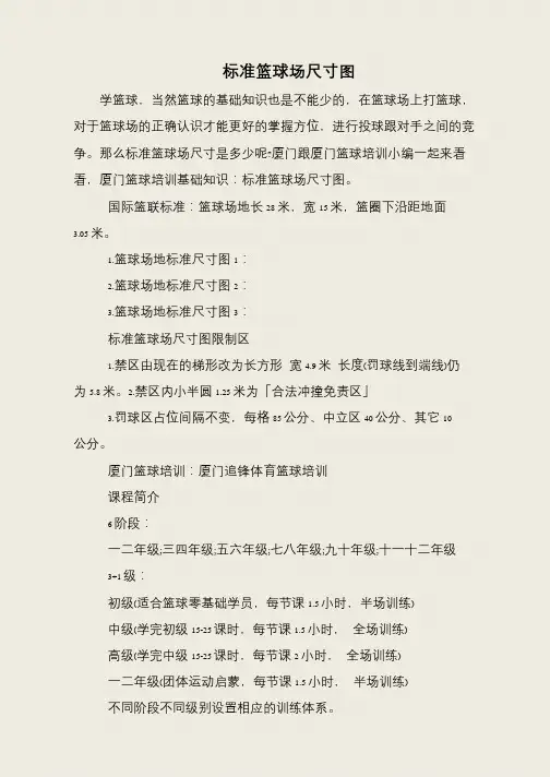 标准篮球场尺寸图