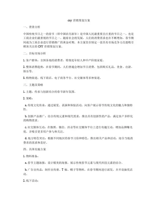 cny营销策划方案