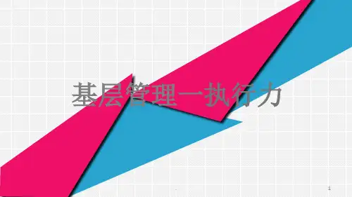 管理人员培训之执行力ppt课件