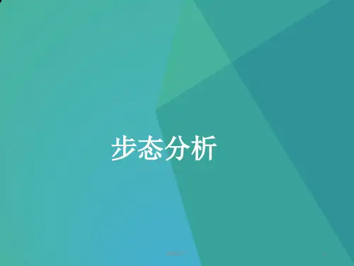 步态分析  ppt课件