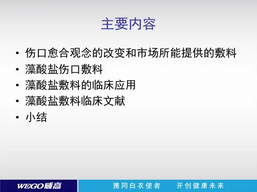 藻酸盐伤口敷料