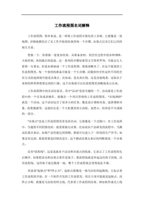 工作流程图名词解释