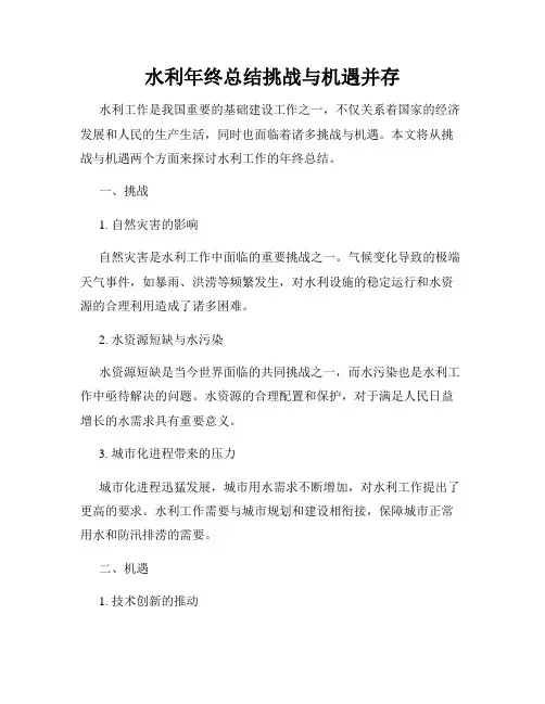 水利年终总结挑战与机遇并存